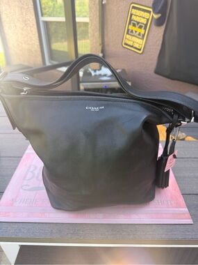 Coach Black Leather Hobo Bag - ClassicShoulder Tote